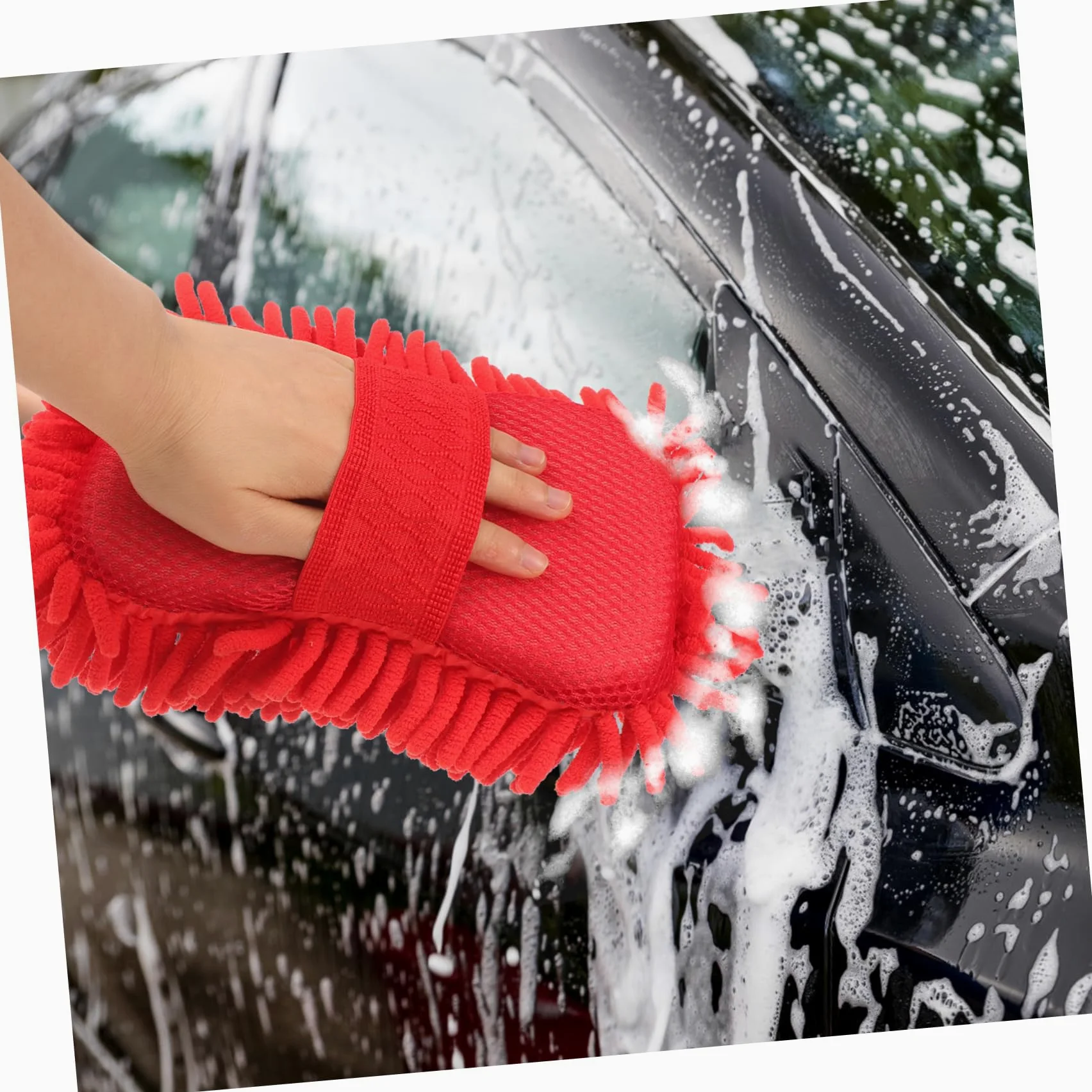 5piezas Esponja De Limpieza Ultra Absorbente para Coches Guante De Microfibra Reutilizable para Lavado De Vehículos y Limpieza De Ventanas para Automóviles y Usos El Hogar