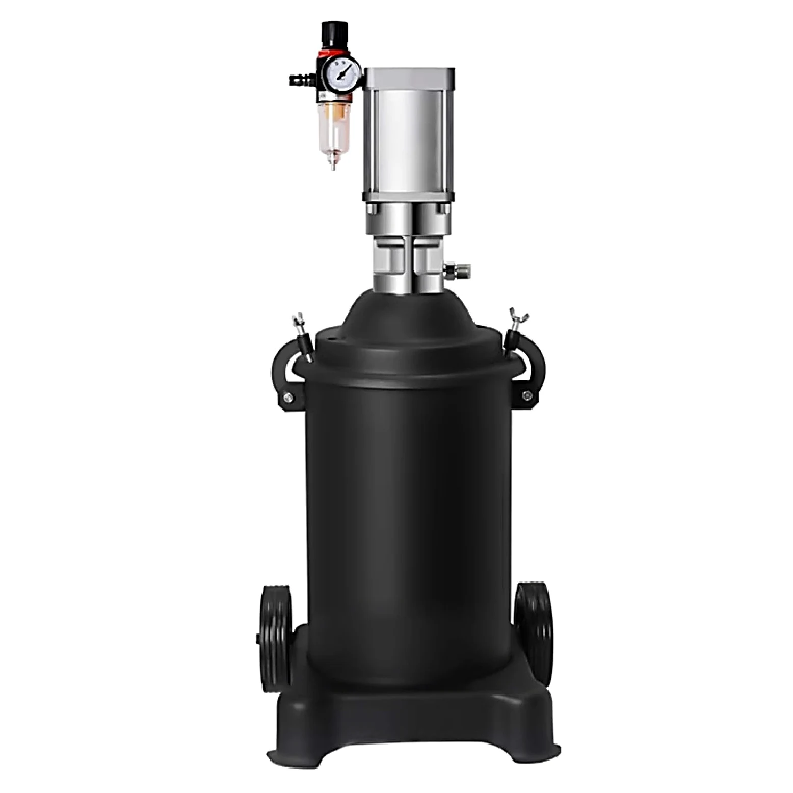Bomba de grasa de alta presión para lubricantes gruesos y de alta temperatura, relación 80:1, compatible con uso en invierno