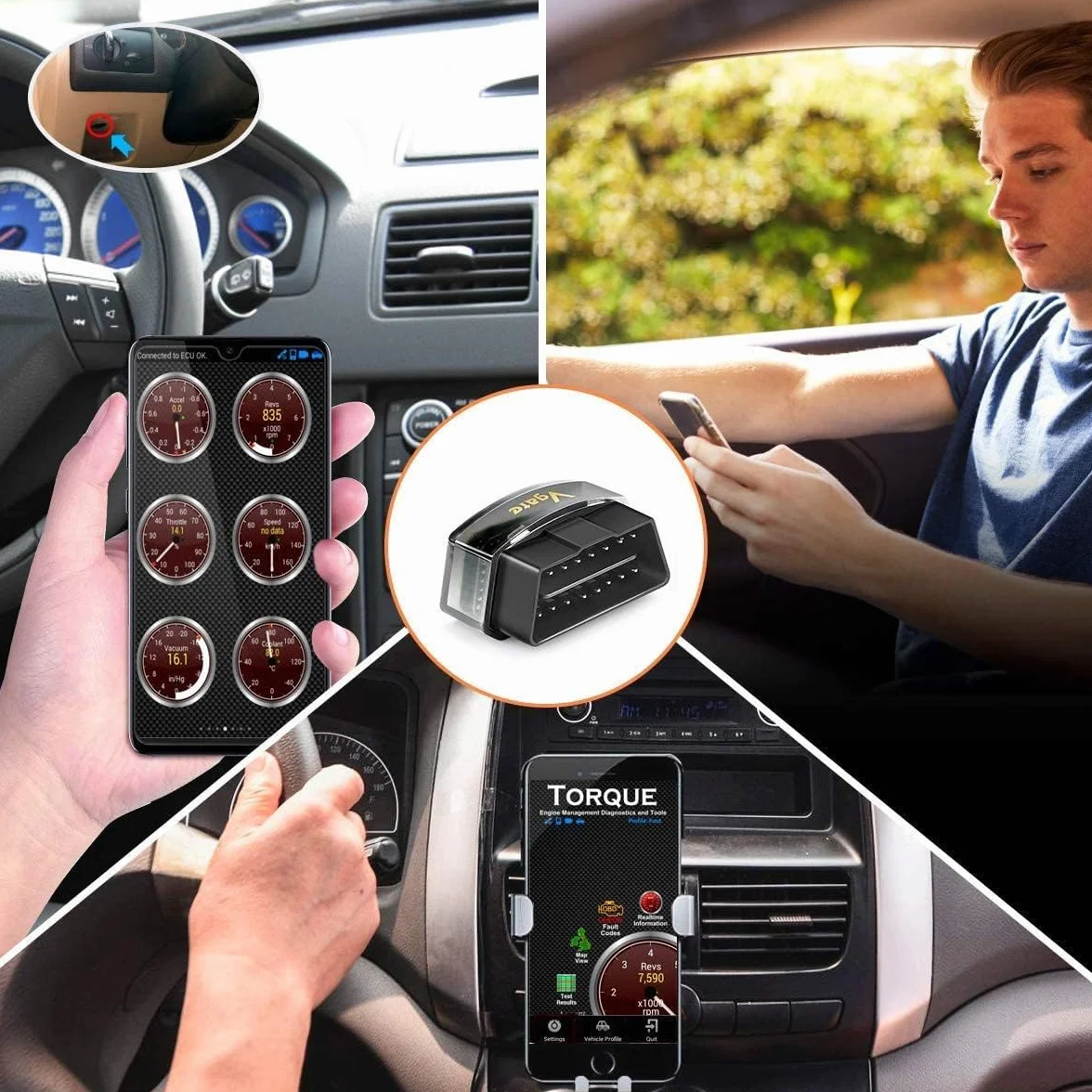 Vgate iCar Pro Bluetooth 4.0 (BLE) OBD2 Fault Code Reader OBDII Code Scanner Car Check Engine Light para iOS/Android | Lector de código de falla, OBDII, luz de comprobación de motor de coche, compatible con iOS/Android