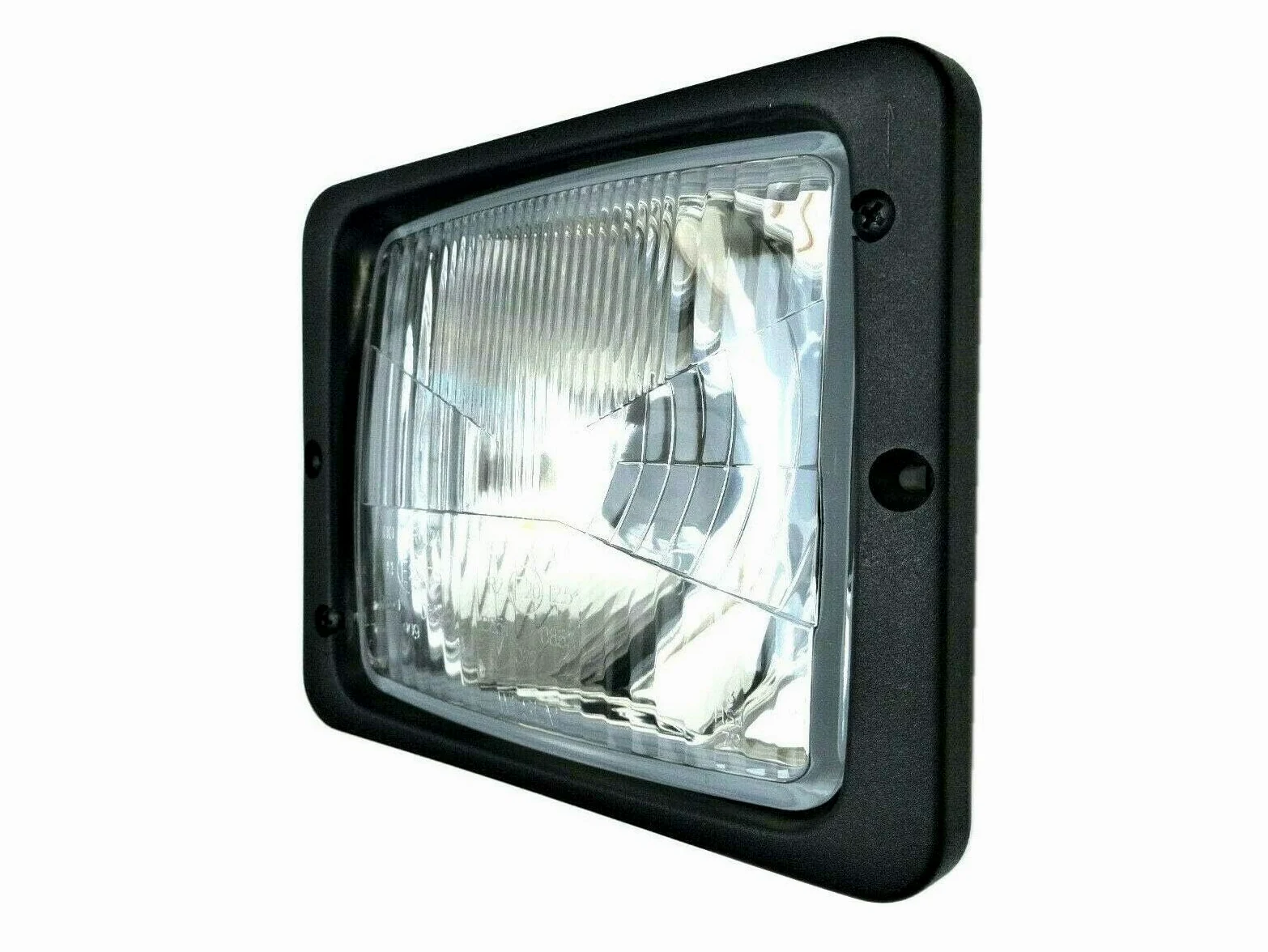 2 faros delanteros para tractor Fendt Zetor con portalámparas y bombillas H4 12 V (2 funciones, H4, con portalámparas)