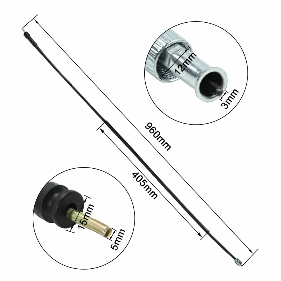 Wai Danie Velocímetro Speedo Cable Wire Compatible con Honda CB400F CB500 CB550F CX500 CB750 CB650 CB900F CB350F CB900F GL1100 XR600R CB550 XR250