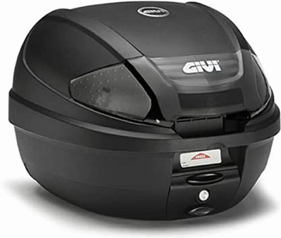 Givi E300NT2 Monolock Primer Caso Con Reflectores Ahumados, 30L Capacidad, Negro