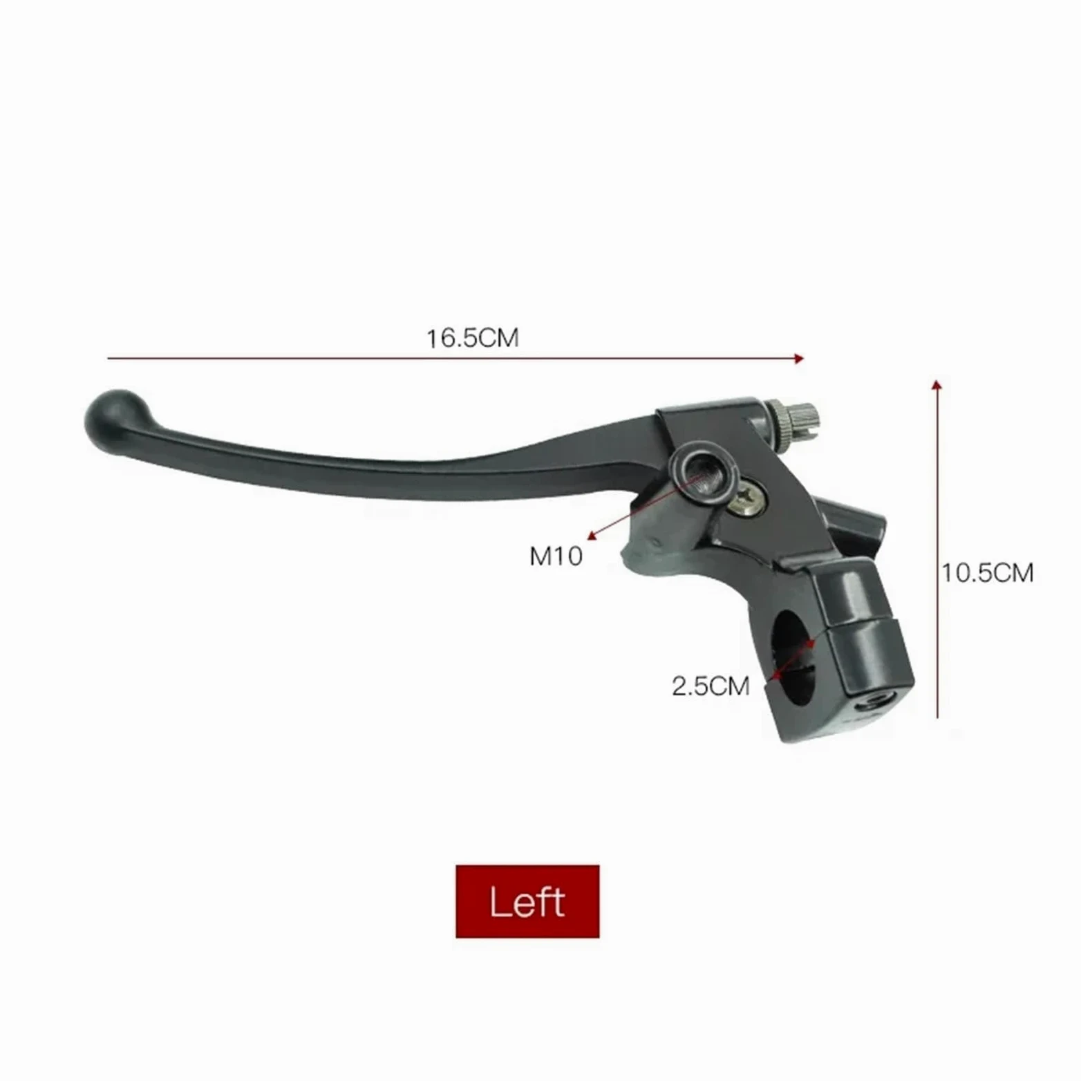 Compatible con Yamaha, Compatible con Honda 22MM | Maestro de freno de 22 mm/25 mm de diámetro con palanca.(Black-22MM)