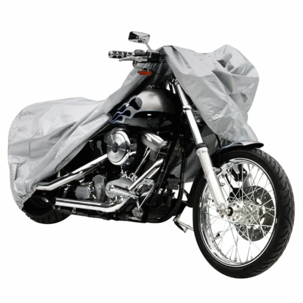 PARENCE.- Funda Impermeable para Moto y Bicicleta 205x125 cm – Protección Exterior e Interior Resistente a los Rayos UV, al Polvo y a la Intemperie – Funda Ligera de Aluminio con Cierre