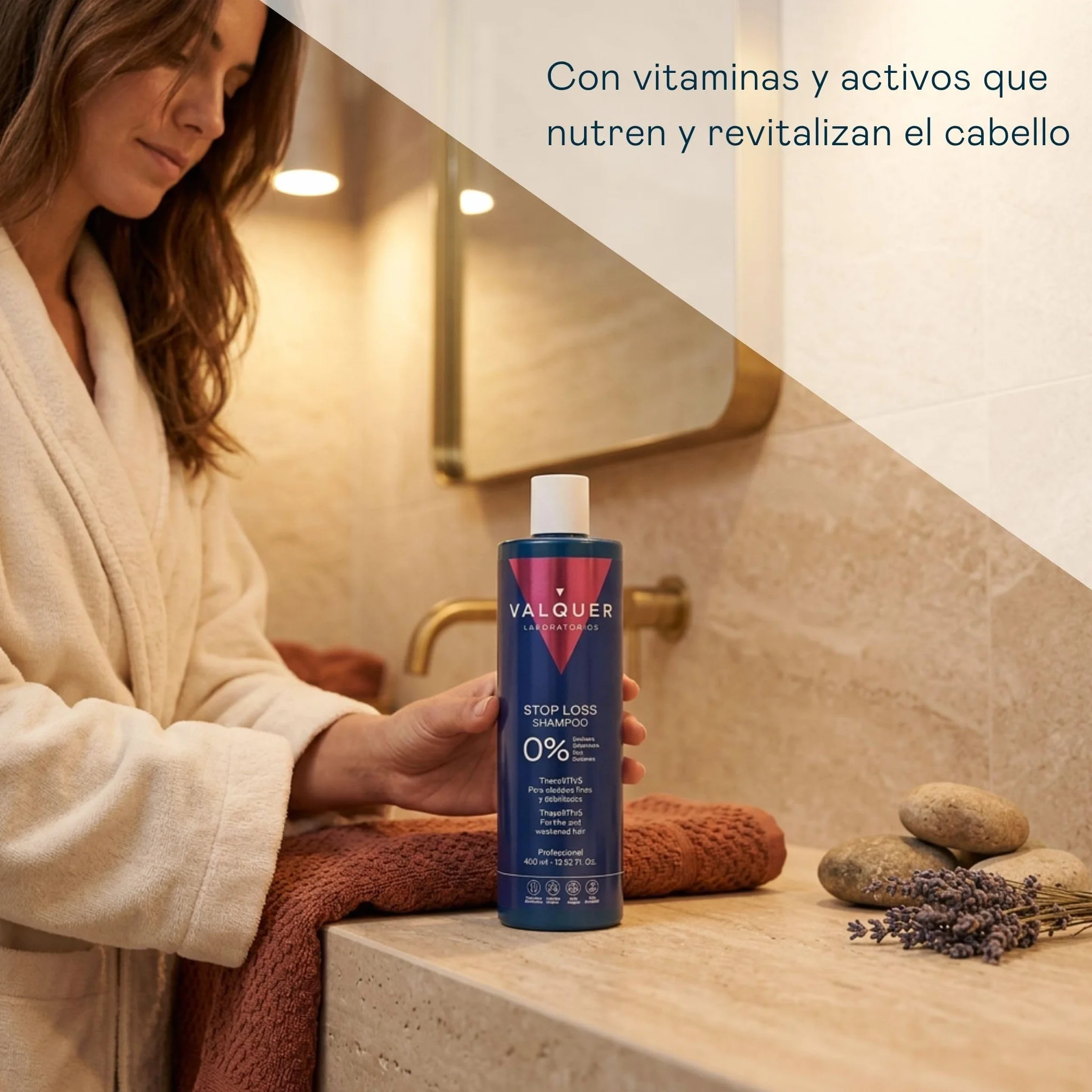 VALQUER Champú Anticaída Intensivo 400 ml Fortalece Cabello Fino y Débil