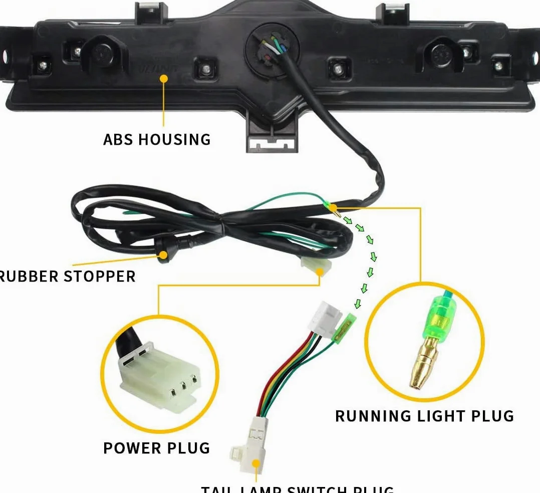 VLAND LED Luces traseras para Toy-ota GT86 2012-2019, Su-baru BRZ 2013-2018, Sci-on FRS 2012-2016 luz de parachoques trasera, kit de luz antiniebla trasera (niebla trasera, freno, marcha atrás)