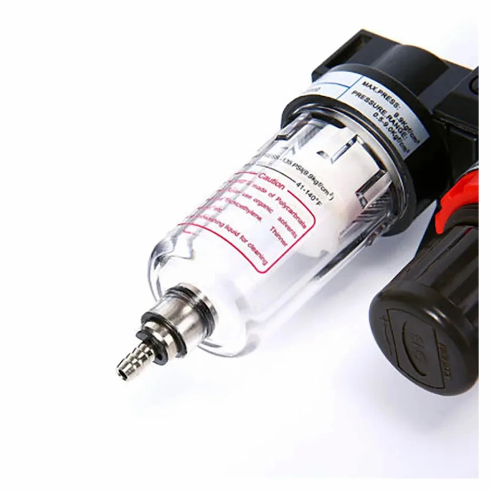 AC2000-2.25 pulgadas regulador de presión medidor compresor de aire filtro separador de humedad aceite para deshumidificador de agua (accesorios de 8 mm)