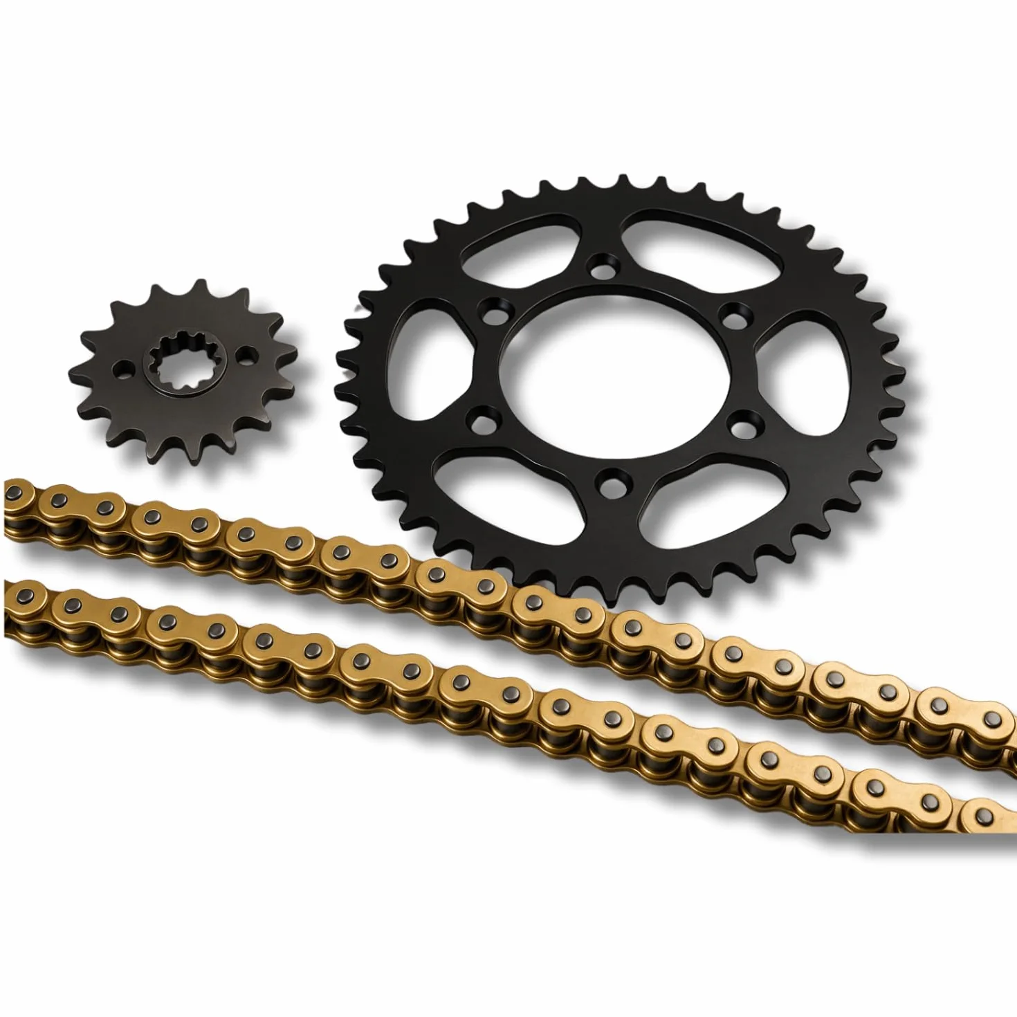 RK Kit cadena corona piñón reforzada compatible con Rieju RR 2001-2007 12X48 acero