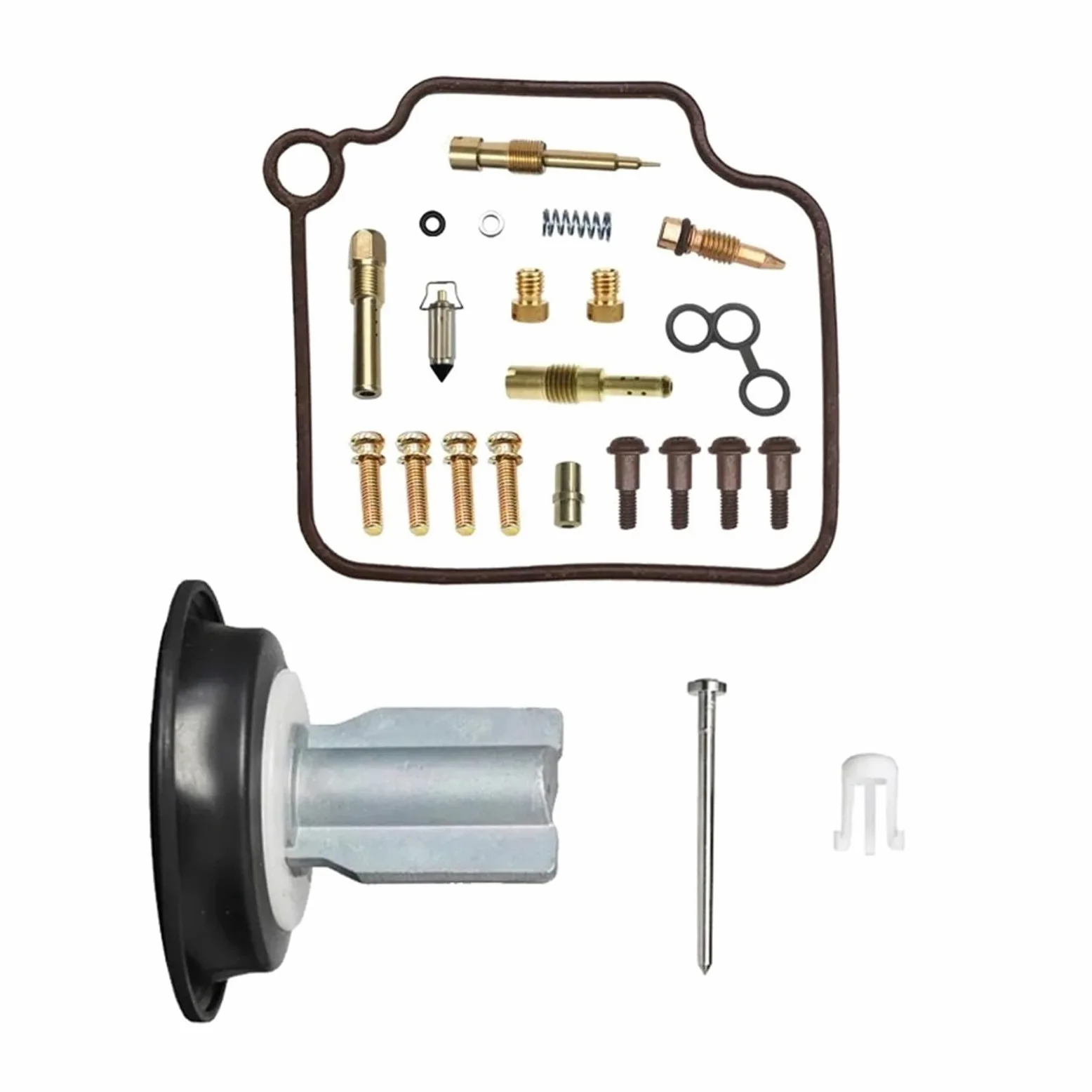 Kit Carburador Para PIAGGIO 125 Kit Reconstrucción Carburador Membrana Deslizante Diafragma Para Accesorios Carburador Para BYQ125T motocicletaCarburador(And plunger)