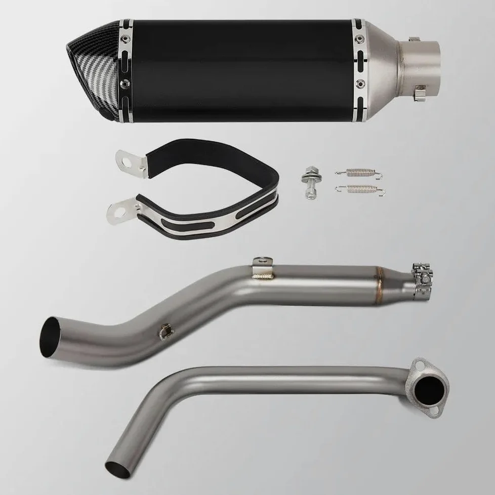 Silenciador de escape de motocicleta Silenciador De Escape Completo Para Motocicleta Para Zontes ZT125 U1 G1 Z1 Z2 2021-2025 Con DB Killer(C)