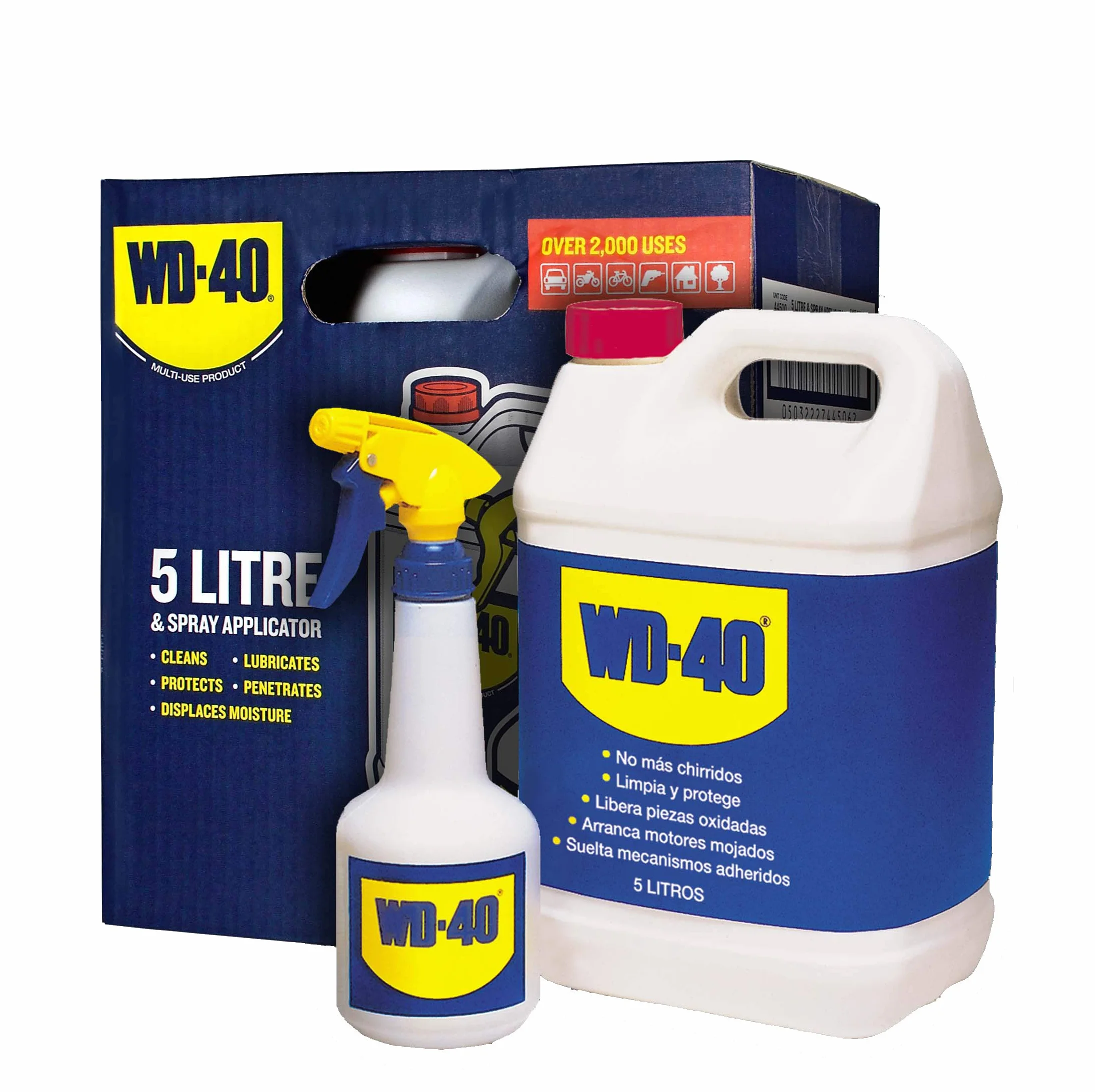 WD-40 Producto Multi-Uso Garrafa de 5 Litros + Pulverizador + Guantes