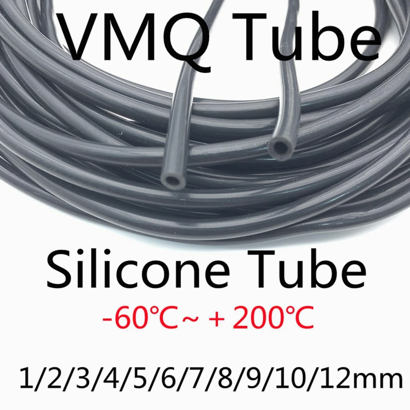 Tubo Gasolina Moto Tubo de silicona de 1/2/3/5 metros de diámetro interior, 3/4/5/6/7/8/9/10/15/16/19 mm, manguera de goma flexible, conector de agua for bebidas gaseosas de grado alimenticio(5M_OD16X