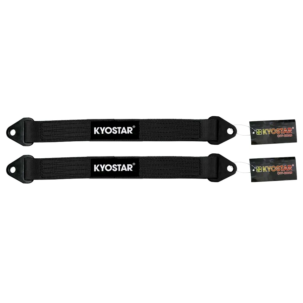 KYOSTAR Correa de límite de 19 Pulgadas, Correa de límite, Correas de Eje de Transporte de Coche clasificadas para 10 Libras (Negro, Paquete de 2)