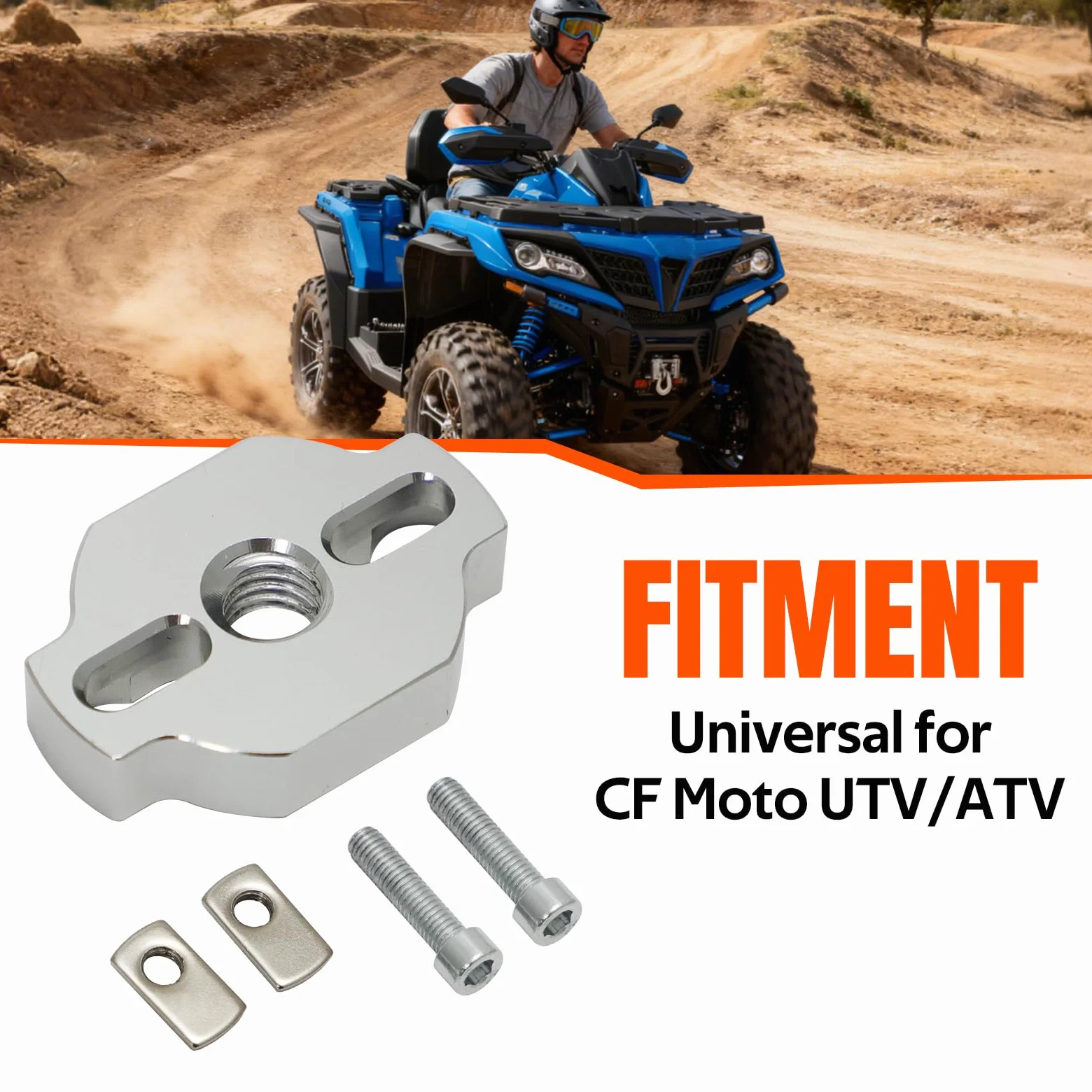 Kit de anclajes de amarre para cuatrimoto de alta resistencia, accesorios de anclaje de aluminio para CF Moto UTV/ATV, 8 piezas, diseño de perfil bajo, soportes de fuerza de sujeción más
