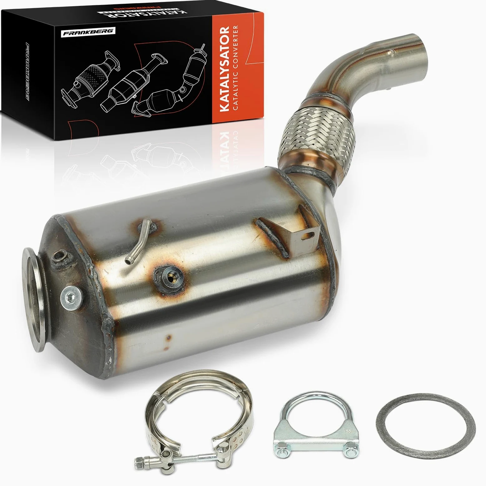 Frankberg Filtro de partículas diésel (DPF) 18307806413 | Compatible con: X3 E83, Serie 5 E60, Serie 3 Coupé E92, Serie 3 Touring E91, Serie 3 E90, Serie 5 Touring E61