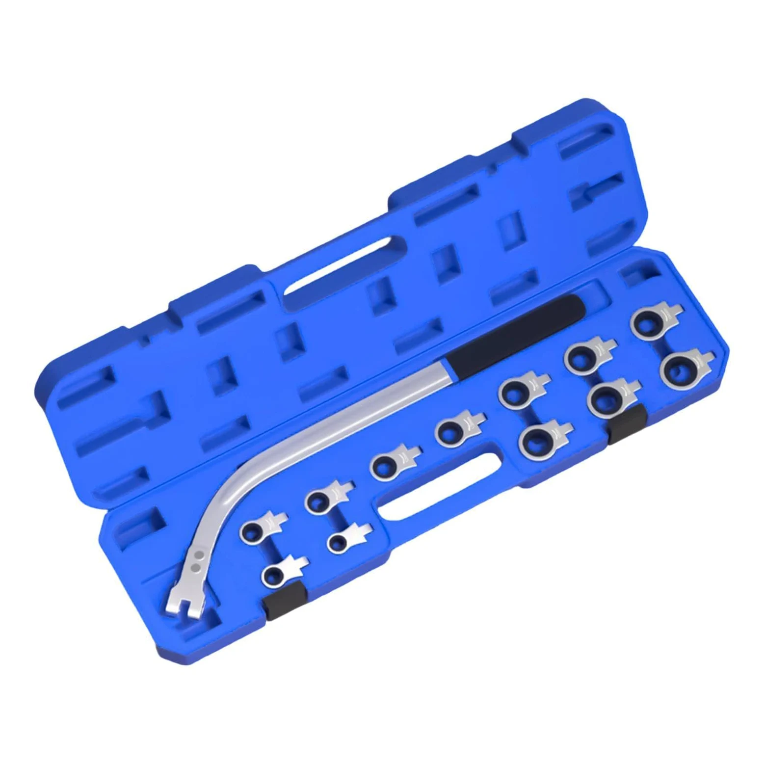 Extractor De Correa Serpentina Kit De Llaves Auxiliares Para Desmontar | Llave De Carraca Para Correa Serpentina para Sedán Camión Motor Hogar Taller Garaje Carretera Industria