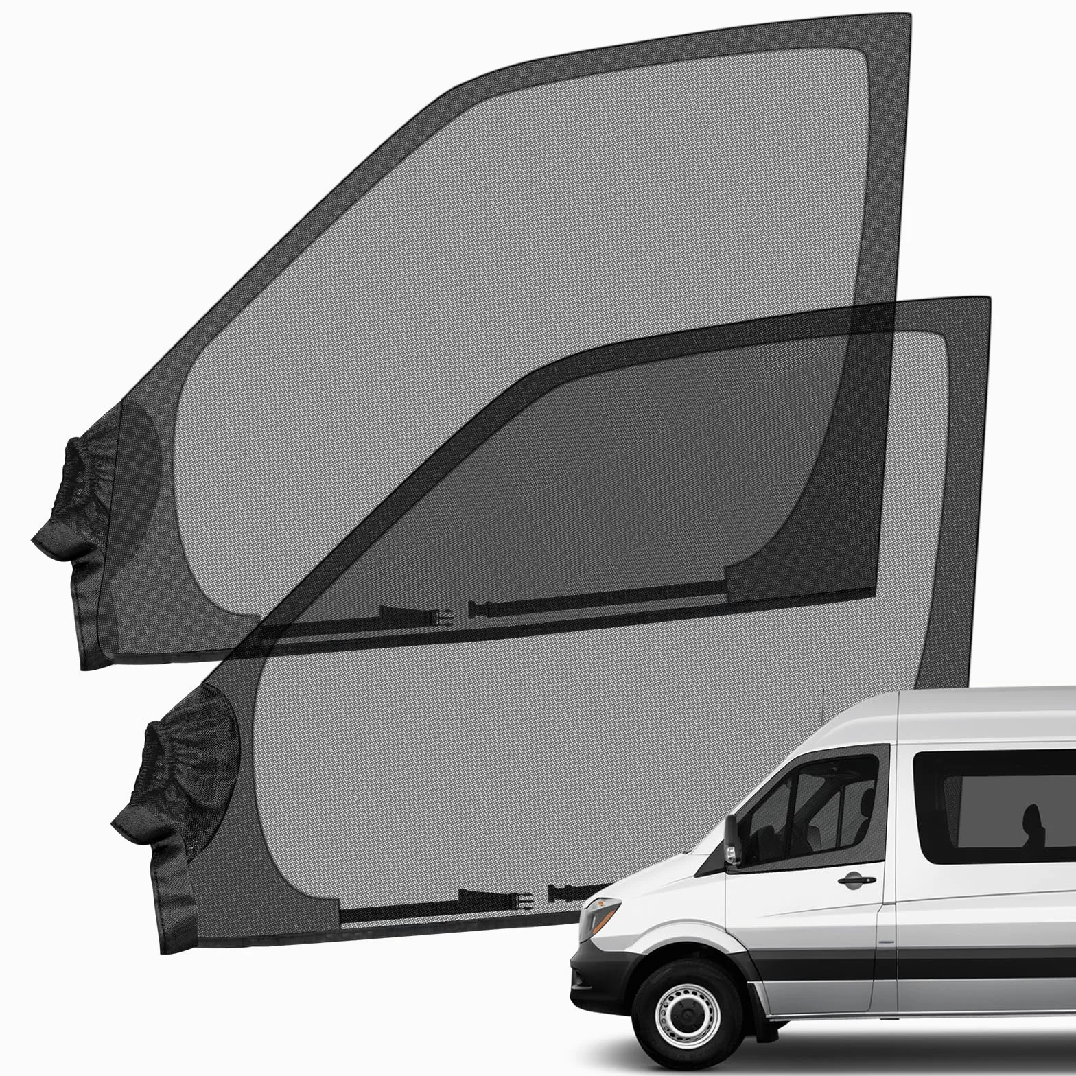 Mosquitera para Puerta Delantera Coche Ventana Parasol Compatible con Mercedes Sprinter, 1 para Amino Universal, Compatible con FIAT Ducato, Transpirable Compatible con Otra Vans