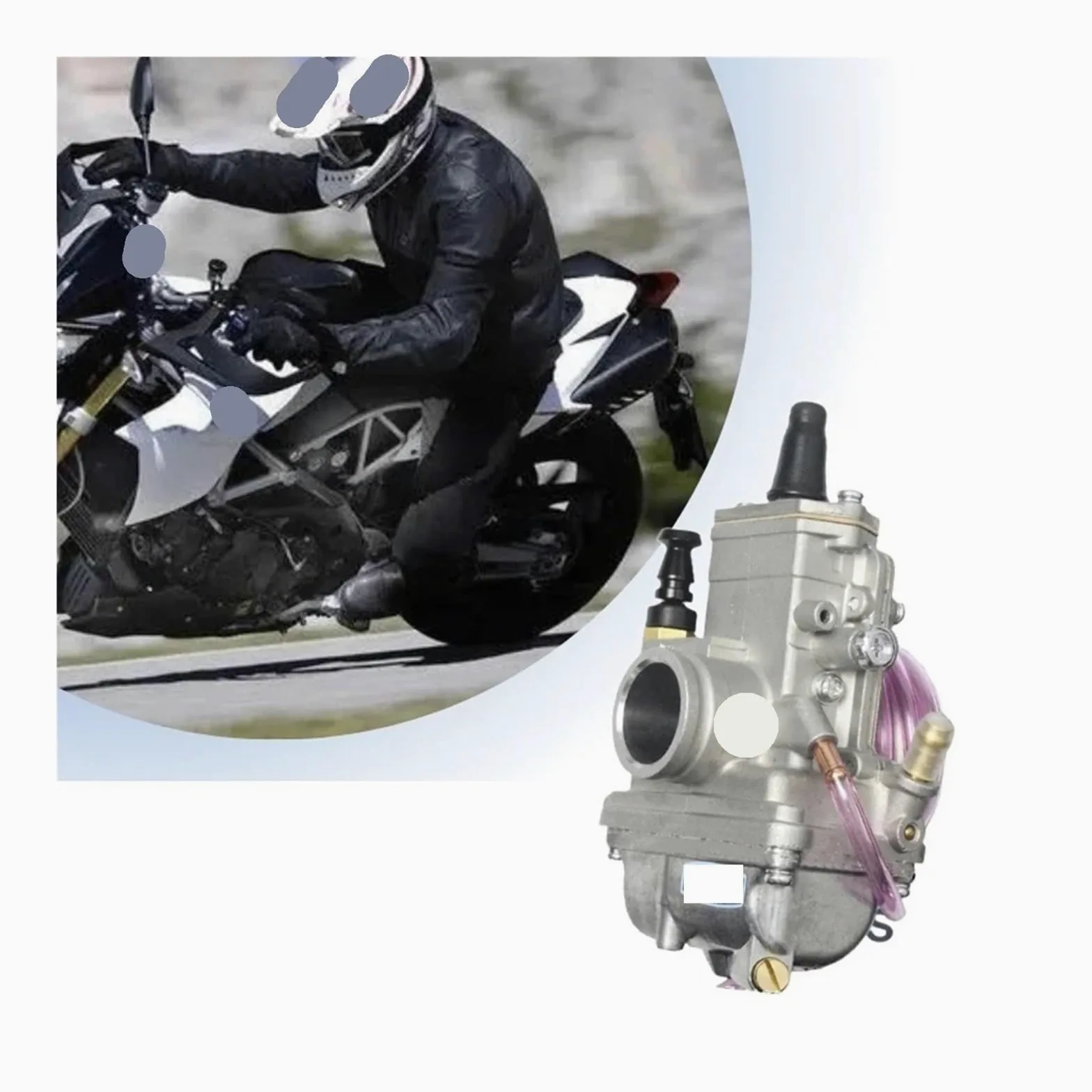carburador de desbrozadora de gasolina Atv 2 tiempos tm24 24mm 11,7 44mm carburador suministro de combustible tanque gasolina para carreras motos