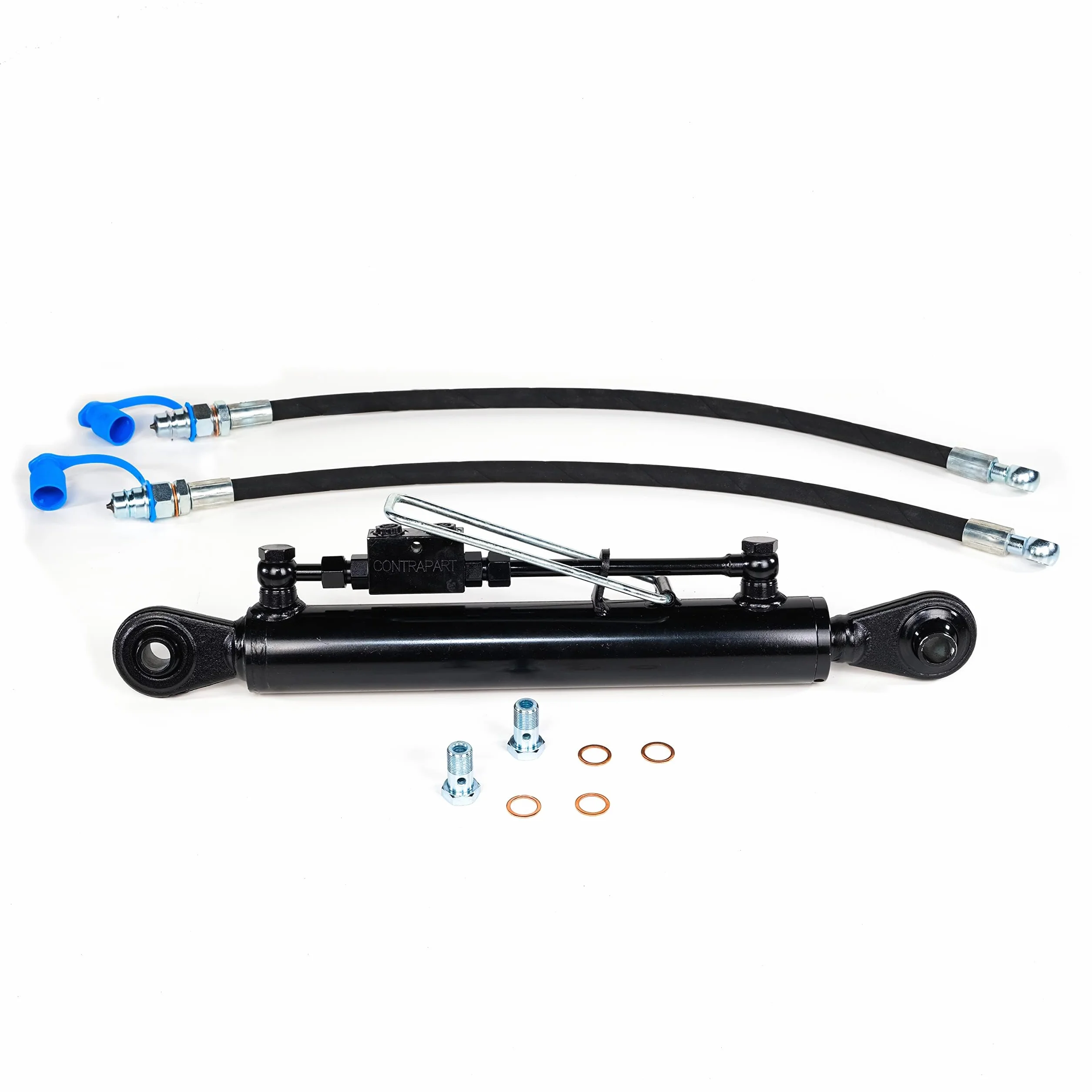 Tercer Punto Hidráulico Cat 1 460-670 mm con Bloque de Bloqueo y 2 Mangueras